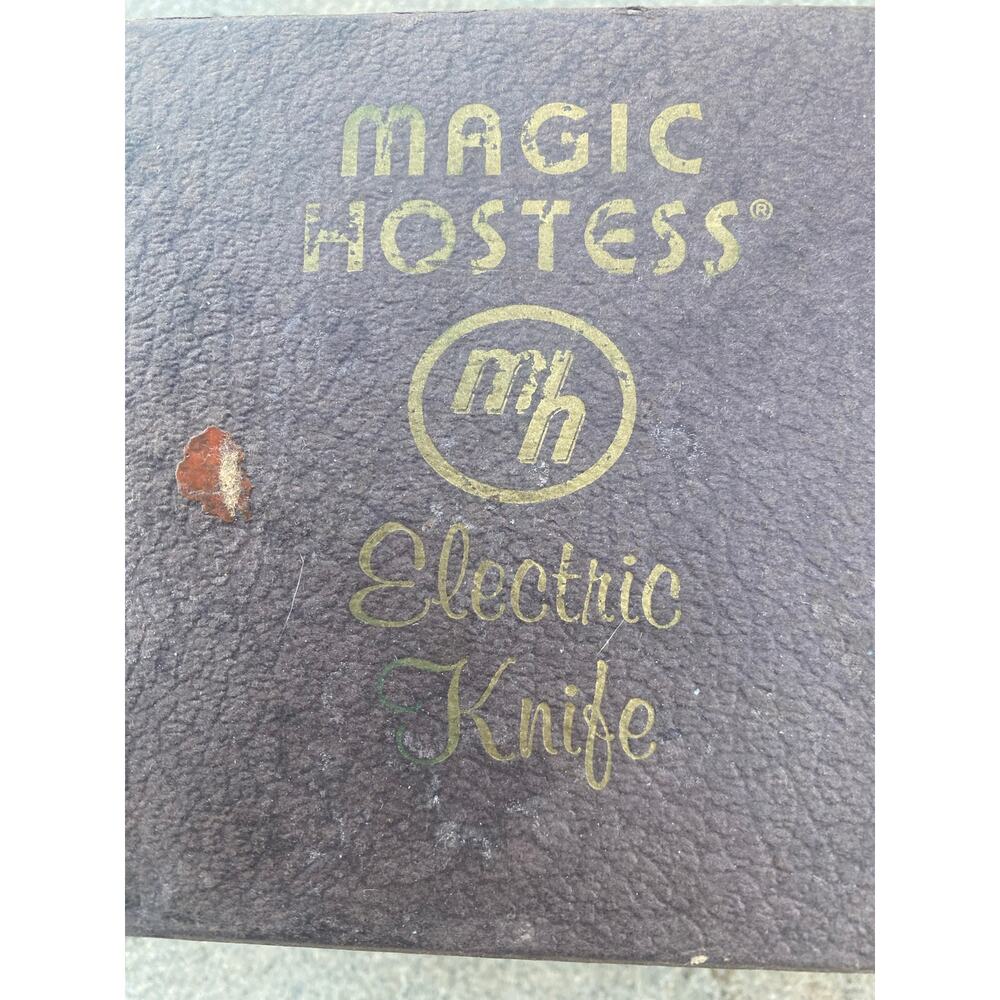 Vintage Magic Hostess MH Electric Carving Knife with Booklet